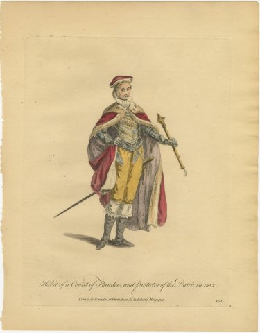 Count of Flanders and Protector of the Dutch in 1582, Jefferys, 1757, view 2