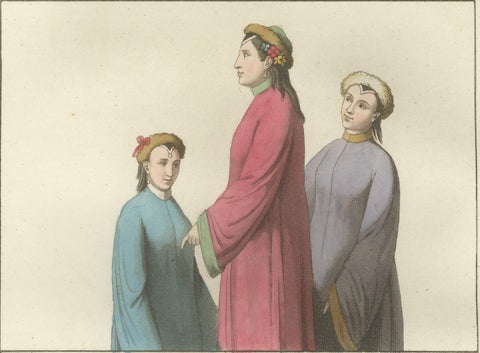 Antique Hand-Coloured Engraving of Chinese Costume & Footbinding, 1815, close-up 4