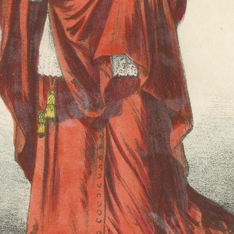 Cardinal en Habit de Chœur (Cardinal in Choir Dress), Plate 7, 1862, close-up 2