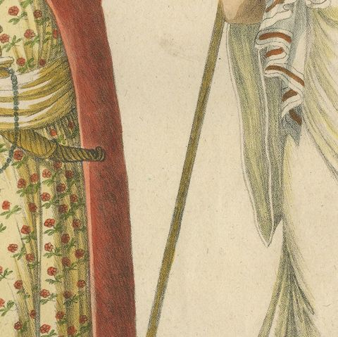 Arab Costumes Lithograph IIIter Stamm by Brodtmann c.1816, close-up 2