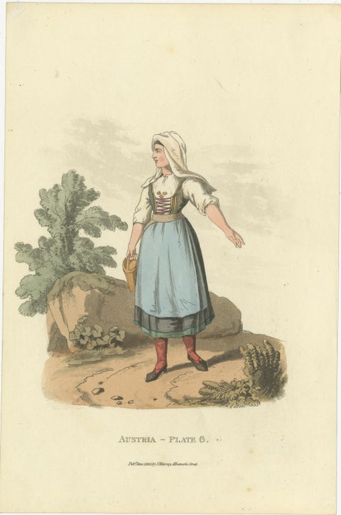 Traditional Austrian Folk Costumes: Vibrant Regency Era Fashion from 1804-1808, view 3