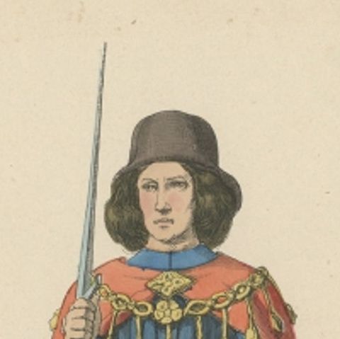 Antique Costume Print of a German Nobleman by Lipperheide, c.1880, close-up 1
