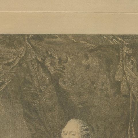 Antique Portrait Engraving of Louis XVI in Coronation Robes, c.1790–1820, close-up 6