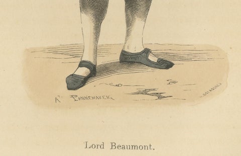 Lord Beaumont in Courtly Attire, Costume Di Moyen Age, 1847, close-up 1