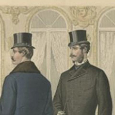 Original Antique Fashion Print, Published November, 1881, close-up 1