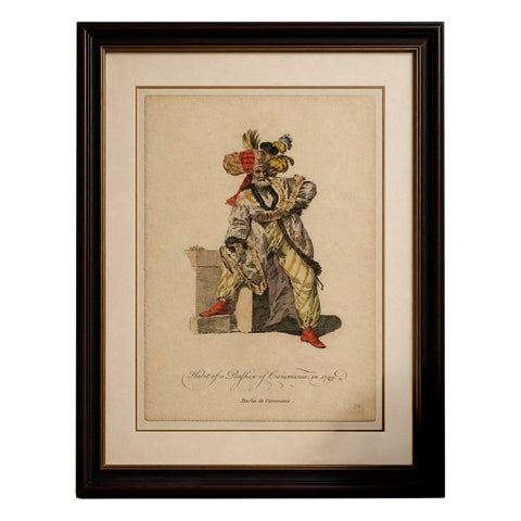 Antique Costume Print, Bashaw of Caramania, Ottoman Figure, 1749