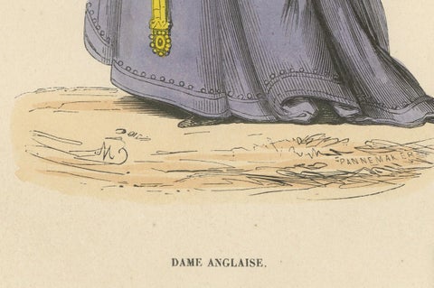 Renaissance Refinement: An English Lady in 'Costume du Moyen Âge, 1847, close-up 1
