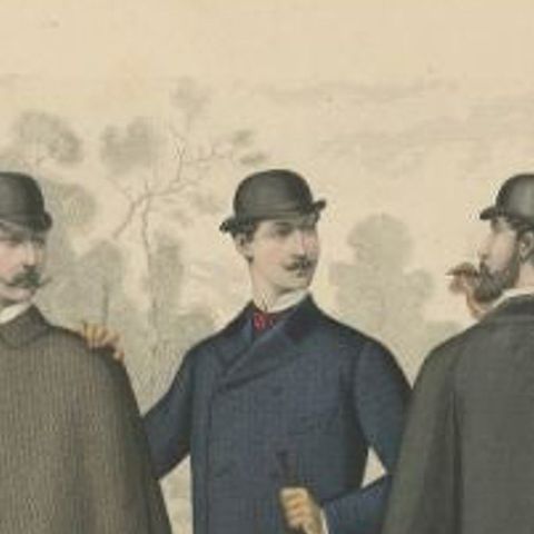 Antique Print of Fashion in September 1882 by Klemm & Weiss, circa 1900, close-up 1