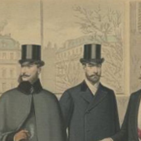 Antique Print of Fashion in November 1890 by Klemm & Weiss, circa 1900, close-up 1
