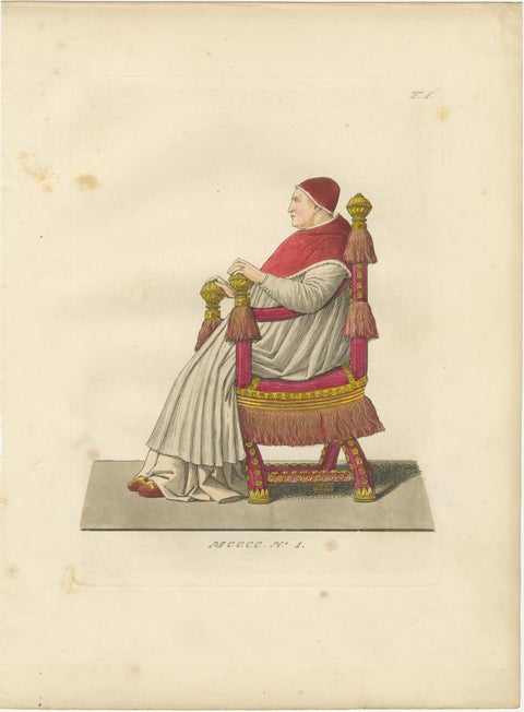 Historical Portraits of Sixtus IV, Platina and a Noble Englishwoman, 1845, view 2