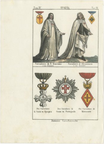 Knights of Santiago and Alcantara with Badges of Knightly Orders, 1842, view 2