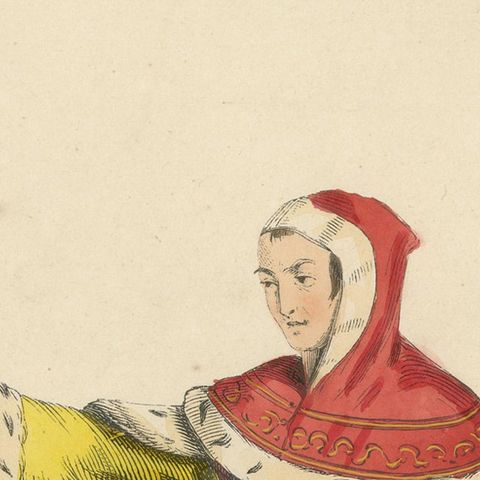 The Esteemed Jurist: A Magistrate's Robe in an Original Lithograph, 1847, close-up 4