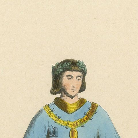 Noble Bearing: Gaston de Foix as Illustrated in 'Costume du Moyen Âge', 1847, close-up 5