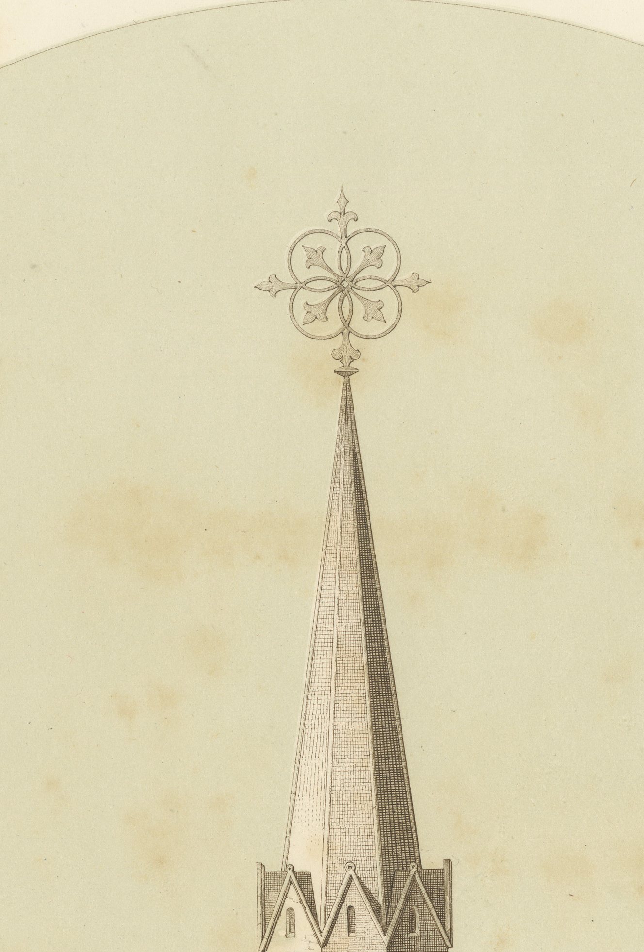 Saint Johannes Gothic Church, Dutch Architecture Print, Leliman, 1865-1866, view 3
