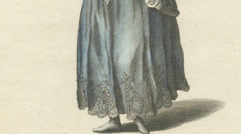 Original Antique Costume Print "Habit of a Lady of Lima in Peru", 1779, close-up 4