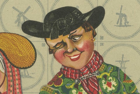 Radiant Festival Dress of South Beveland Couple, ca. 1780–1840, Published 1932, close-up 4