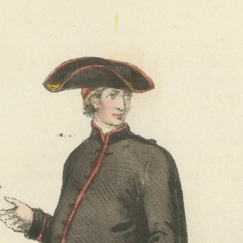 Cardinal en Habit de Ville (Cardinal in City Attire), Plate 13, 1862, close-up 1