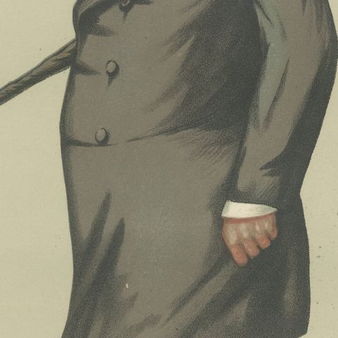 Victorian Aristocrat with Top Hat, Vanity Fair “Lord Leicester’s Nephew” 1883, close-up 6