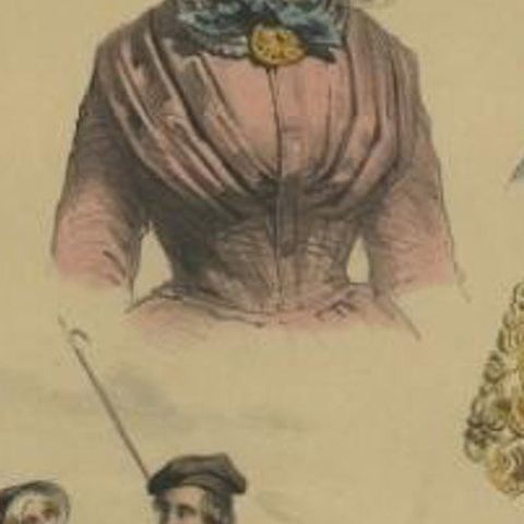 Antique Costume Print of the Province of Groningen by Uberfeldt, 1857, close-up 1