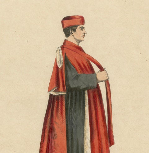 In Council and Commerce: A Venetian Senator in Robes of Office, 1847, close-up 2