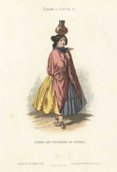 Woman from Vitoria, the Capital of the Spanish Basque Country and Alava, close-up 1