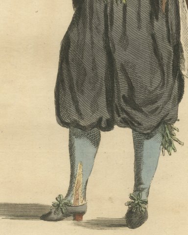 Country Man near Nuremberg in Red Waistcoat and Brown Coat, 1755, Jefferys 1757, close-up 3