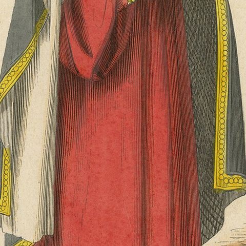 Attire of a Medieval Scholar: The Learned Physician of the Middle Ages, 1847, close-up 5