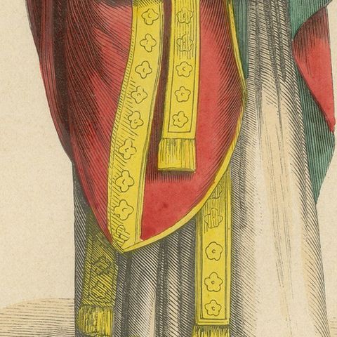 Clerical Dignity: An English Priest in 'Costume du Moyen Âge', 1847, close-up 4