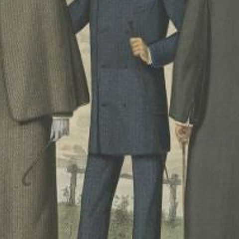 Antique Print of Fashion in September 1882 by Klemm & Weiss, circa 1900, close-up 2