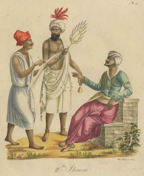 IIIter Stamm, Indian Men in Traditional Dress c.1816, view 3