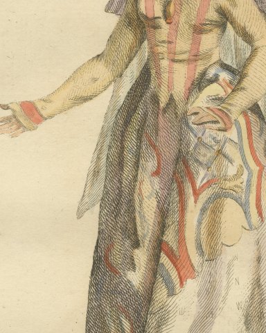 Countess of Holland and Zealand in 1480 with a Veiled Headdress, Jefferys, 1757, close-up 2