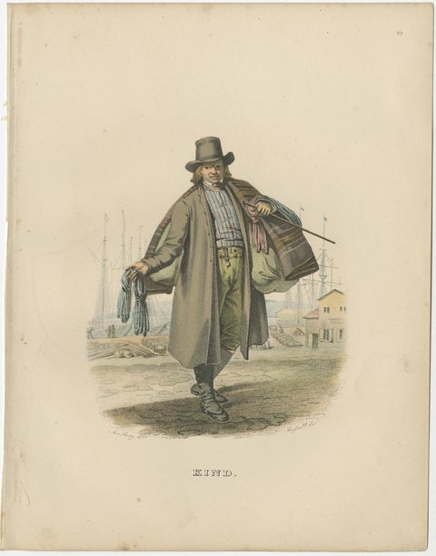 Antique Costume Print of Västergötland in Sweden, ca.1864, view 2