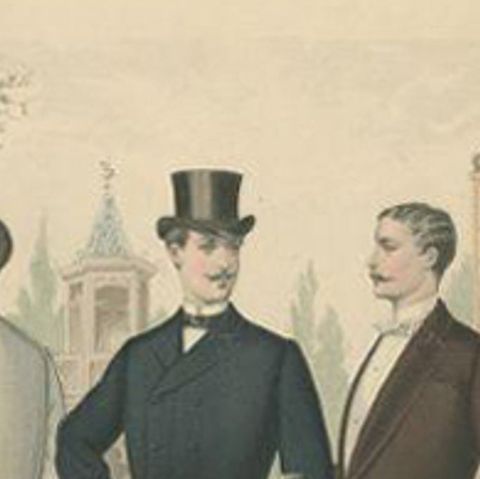 Antique Print of Fashion in July 1883 by Klemm & Weiss, circa 1900, close-up 1