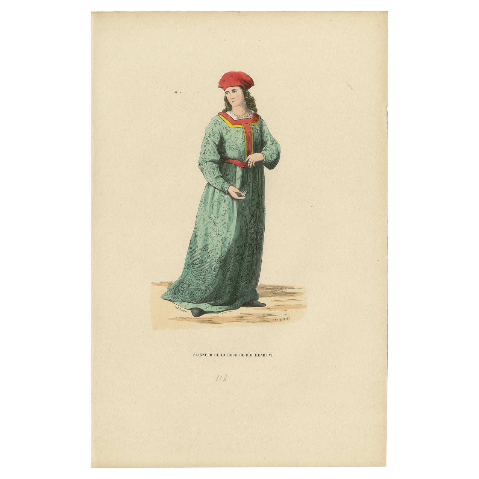 Aristocratic Elegance in the Court of King Henry VI: A Noble Lord Dressep Up