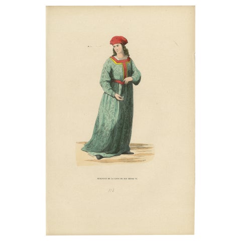 Aristocratic Elegance in the Court of King Henry VI: A Noble Lord Dressep Up