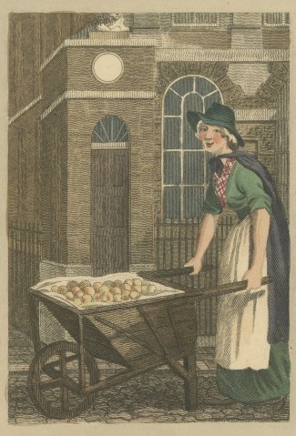 Baking or Boiling Apples, Stratford Place, Cries of London, 1804, close-up 1