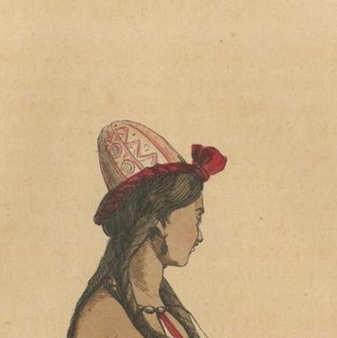 Jeune Fille Arabe in Traditional Attire from Wahlen's 1844 Lithographs, close-up 5