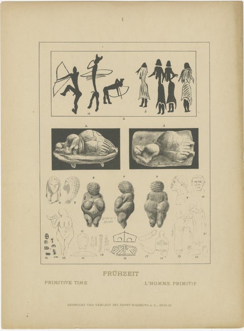 Antique Egyptian Costume, Culture and Primitive Time Plates, c.1900, view 2