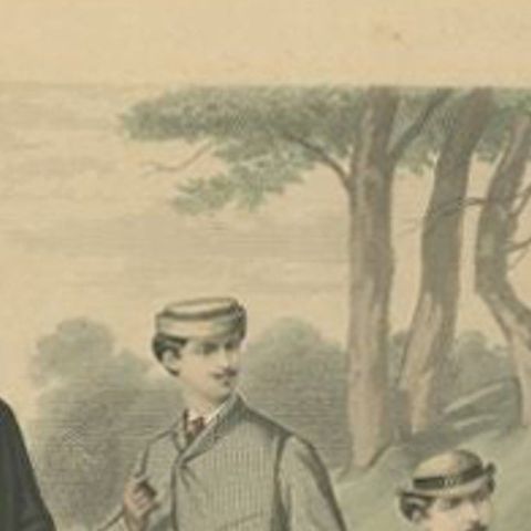 Antique Print of Fashion in July 1881 by Klemm & Weiss, circa 1900, close-up 1