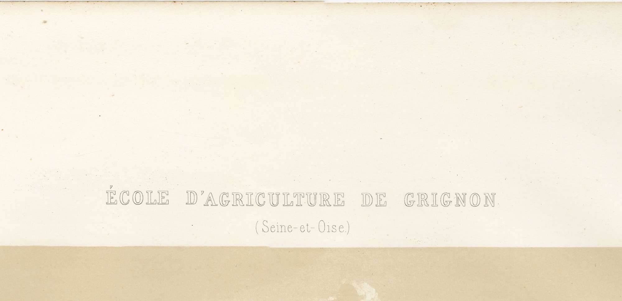 Grignon Agricultural School, Court of Honour, Antique Print, 1873, view 2