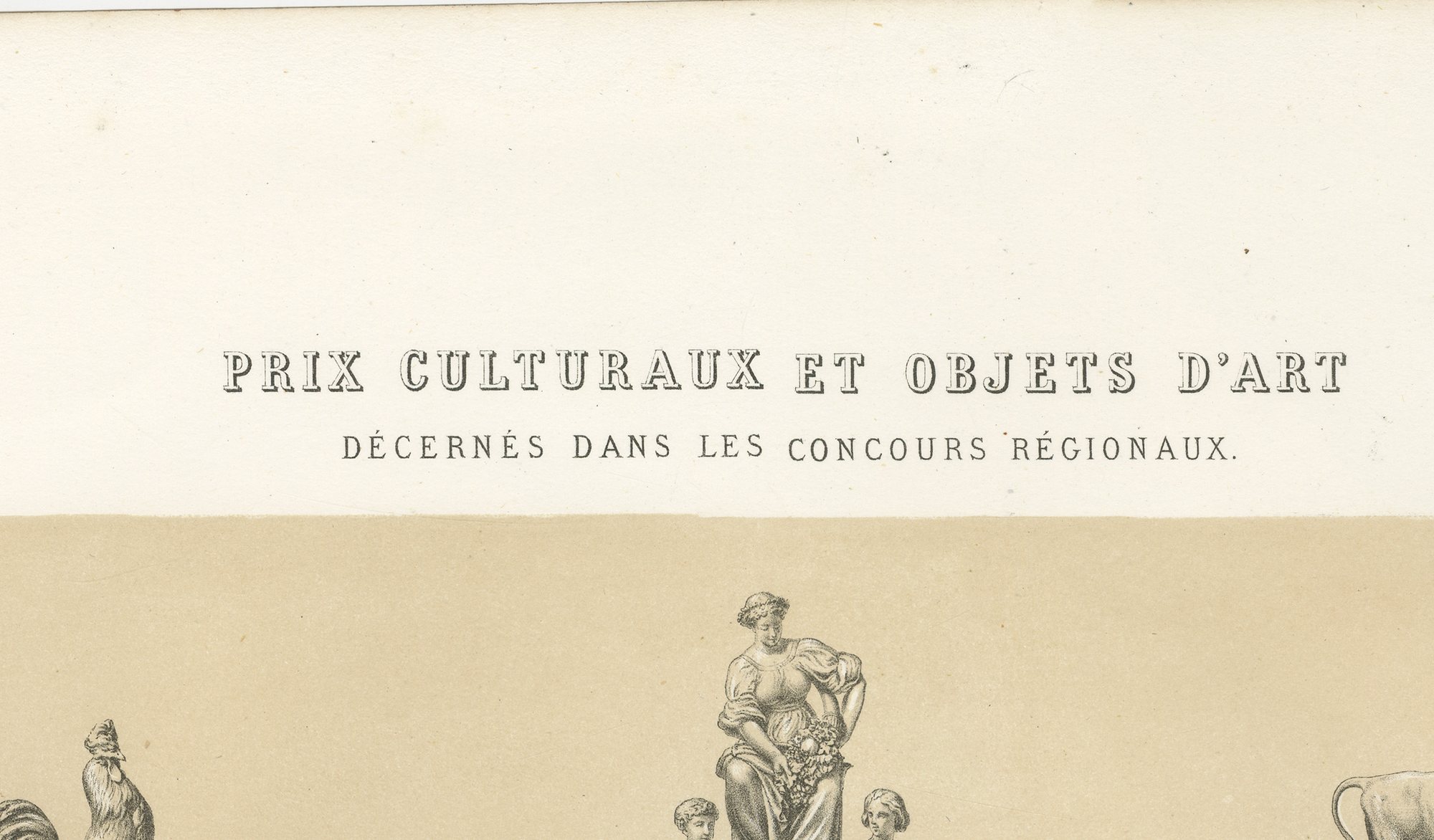 French Agricultural Show Trophies, Antique Silverware Print, 1873, view 3