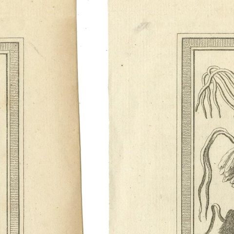 1757 Native American Tribal Adornments, Feathered Headdresses, Belts & Jewelry, close-up 1
