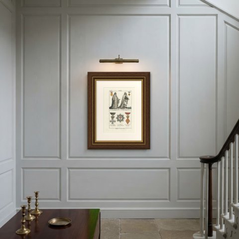 Knights of Santiago and Alcantara with Badges of Knightly Orders, 1842, shown framed on a wall