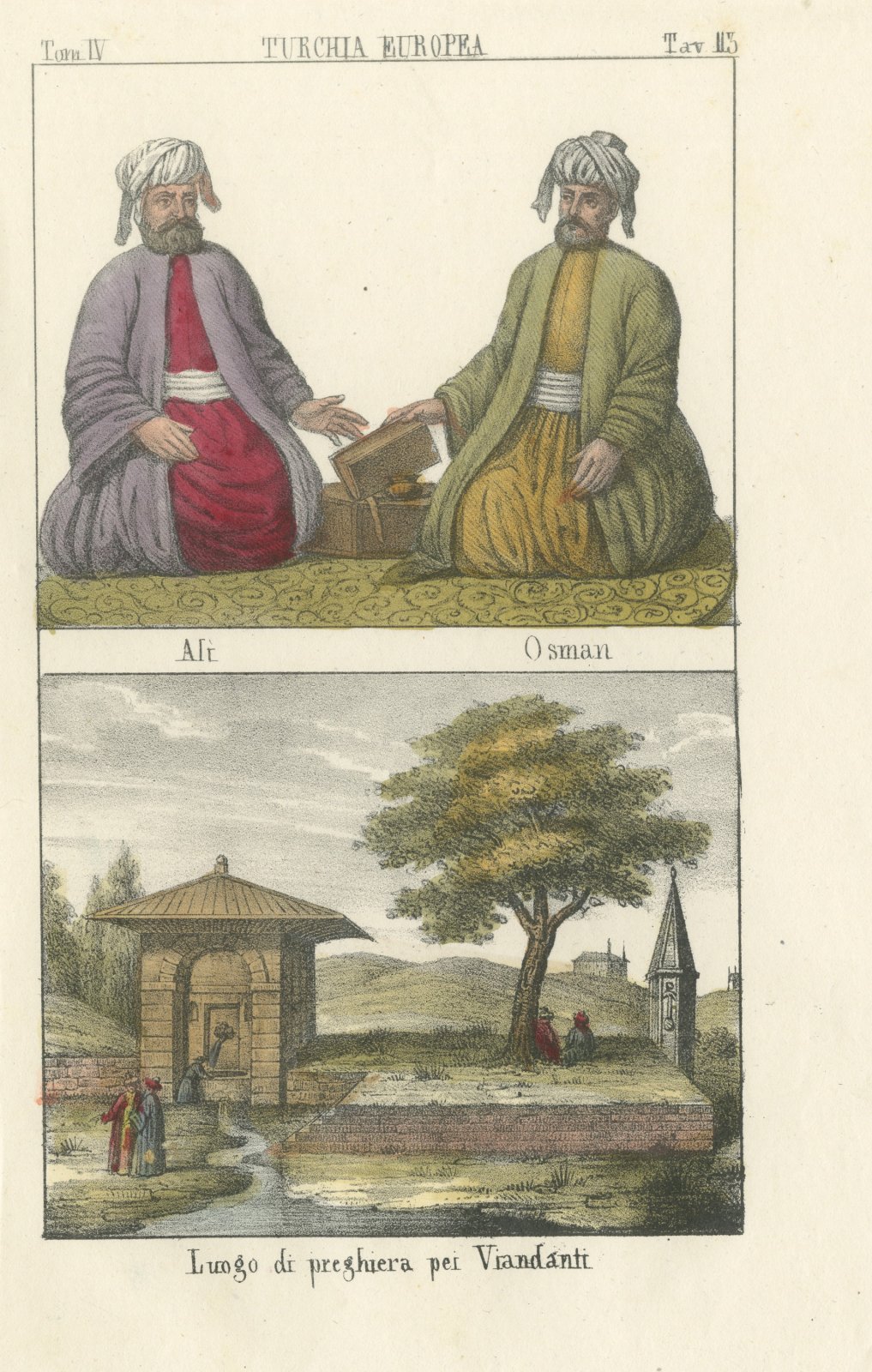 Ottoman Turks Ali and Osman and a Roadside Place of Prayer, 1842