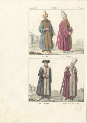 The Grand Vizier, the Kaimakam, the Reis Efendi and a Secretary of State, 1842, view 2