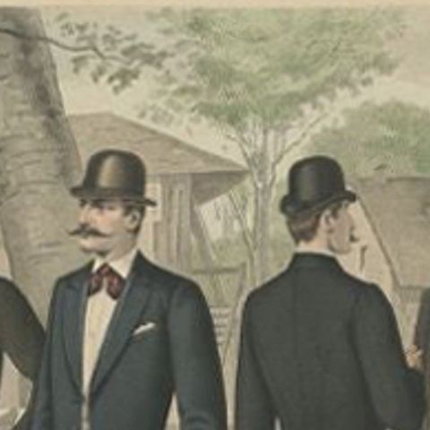 Antique Print of Fashion in May 1891 by Klemm & Weiss, circa 1900, close-up 1