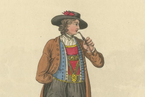 Traditional Austrian Male Costume: Regency Era Fashion from 1804-1808, close-up 3