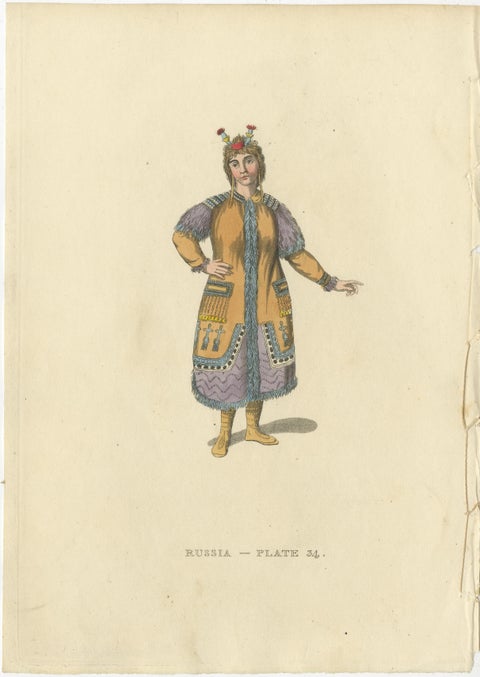 Engravings Depicting the Dress and Manners of the Yakouti Tribes in Russia, 1814, view 3