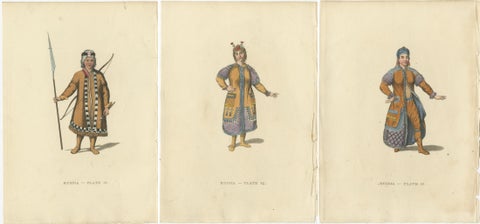 Engravings Depicting the Dress and Manners of the Yakouti Tribes in Russia, 1814, view 2