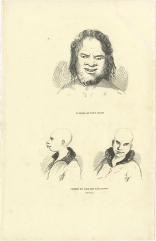 Port Jervis and Kangaroo Island, Antique Wahlen Costume Print, 1843-1844, view 2